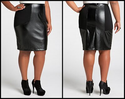 Leather Skirts for a Curvy Fall