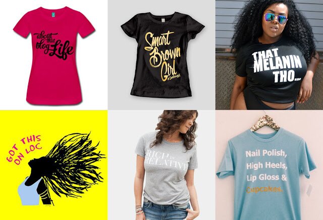 black woman owned t-shirt brands